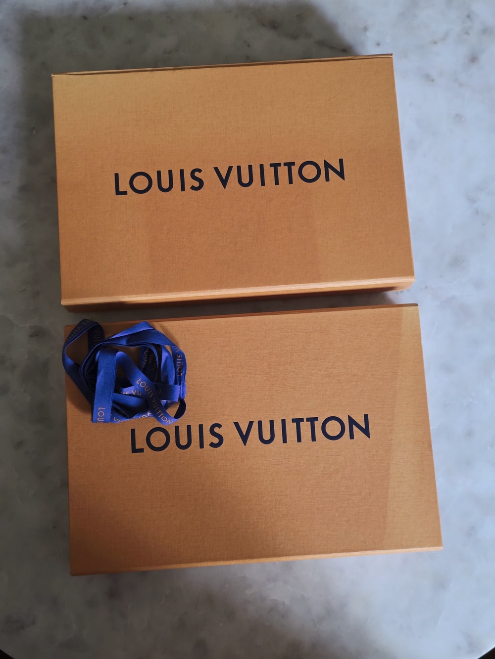 Authentic Louis Vuitton Empty Gift Boxes W/Ribbon-12"Wx8.1"Hx2.1"D